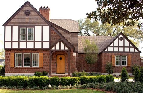 painted brick tudor|tudor style exterior interior.